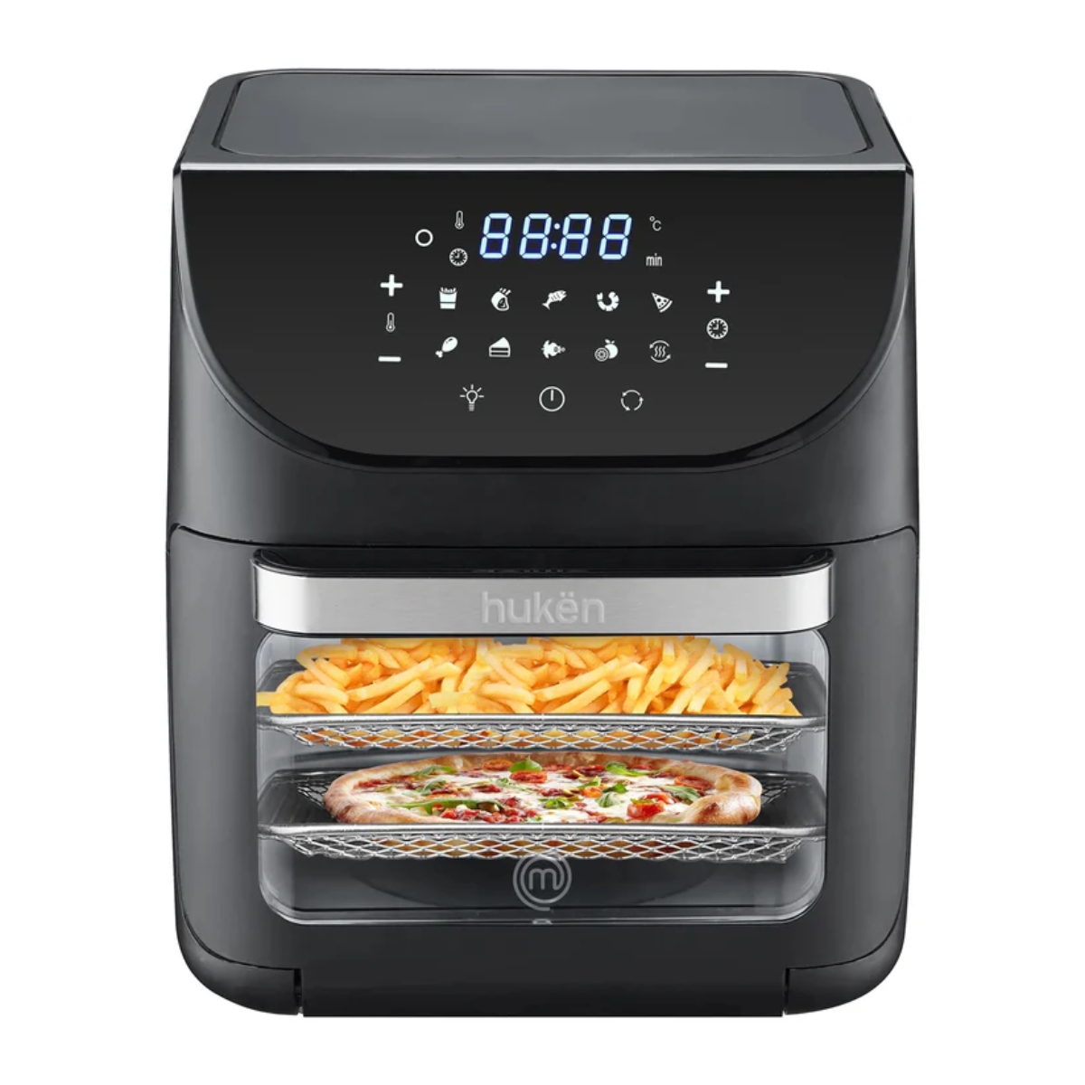 Horno Freidora de Aire Masterchef MK-AFO-12DT 12L Multifuncional Negro ALBY8