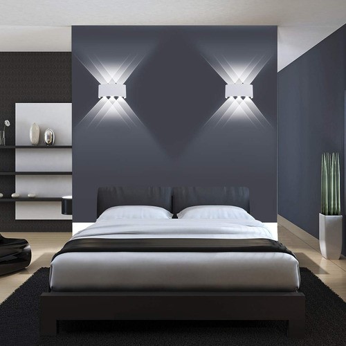 6w Luz De Pared Luz Arbotante Led Pared Uso Exterior 6500k BLANCO