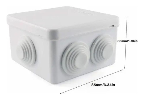 Pack 6 Cajas De Registro Estanca Conexiones Cctv Ip55 8x8x5