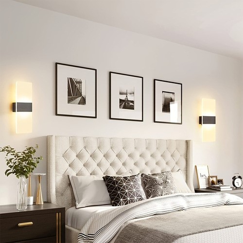Lámpara De Pared Led Para Dormitorio Con Cable 8 W