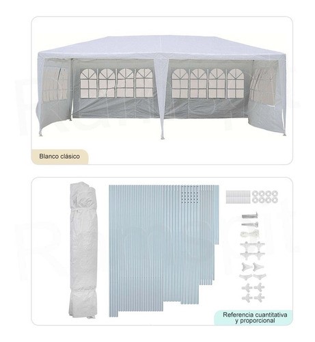 Toldo Carpas De Reforzado 6x3 Para Jardin/ Fiesta/ Negocios
