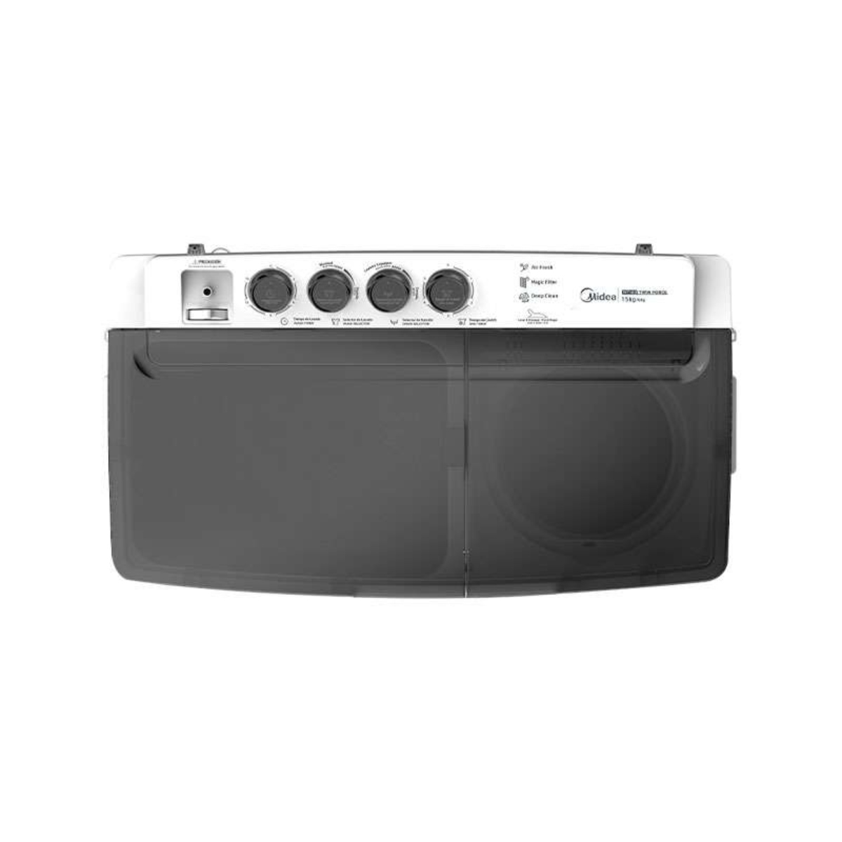 Lavadora Midea MT100W150/W-MX 15KG Doble Tina Blanca ALBY