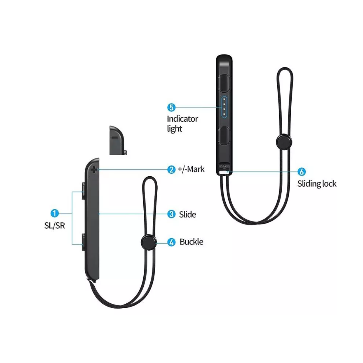 Par De Straps Correas Joy-con Nintendo Switch Compatibles