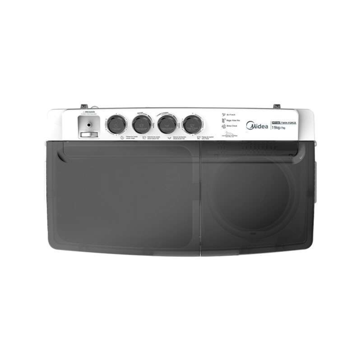Lavadora Midea MT100W190/W-MX 19KG Doble Tina Blanca ALBY ENTREGA SÓLO VÁLIDA EN LA CIUDAD DE MÉXICO Y ZONA METROPOLITANA