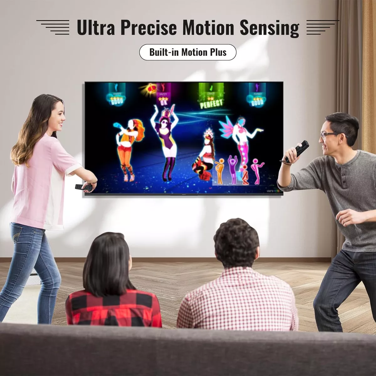 Control Remoto De Movimiento 2 En 1 Integrado Motion Plus Rosa