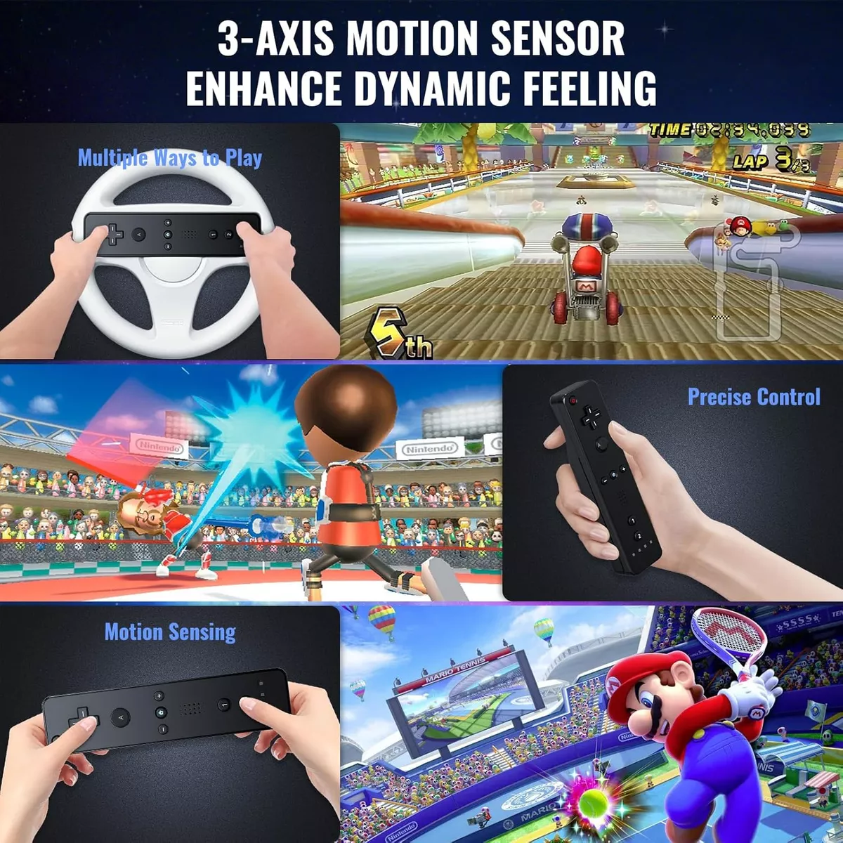Control Remoto De Movimiento 2 En 1 Integrado Motion Plus Rosa