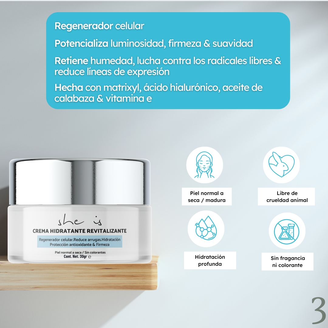 Mini Set Facial Restaurador Piel Seca She is skincare