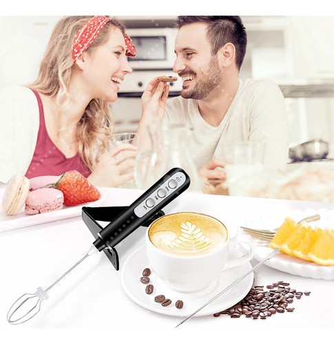 Batidor Eléctrico De Leche Y Café, 3 Velocidades /recargable