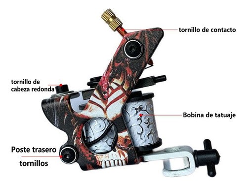 Kit De Tatuaje Completo Profesional De 2 Máquinas Tatuadoras
