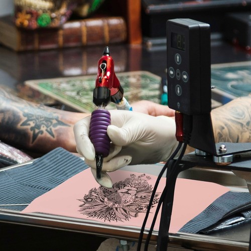 10 Hojas Sintética Practica Tatuar Doble Cara Tatuajes Skin