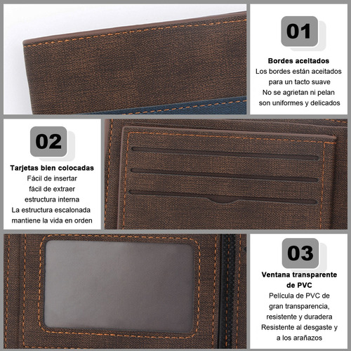 Monedero Para Hombre Cartera Caballero Cartera De Hombre