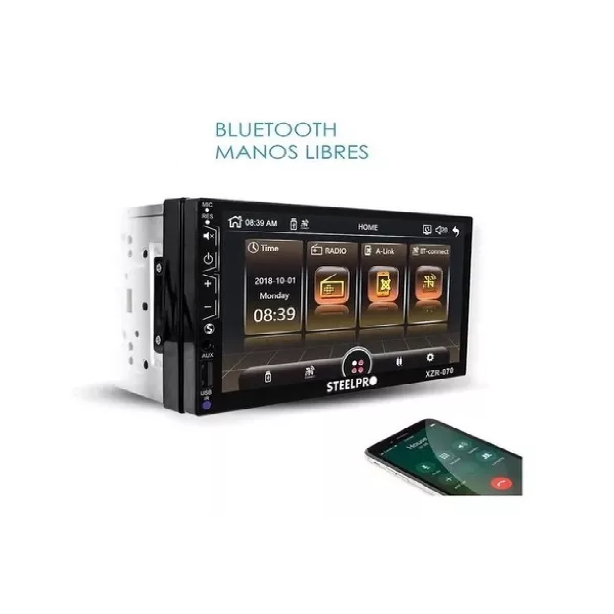 Autoestereo Pantalla Tactil 7 Mirror Link Bluetooth 
