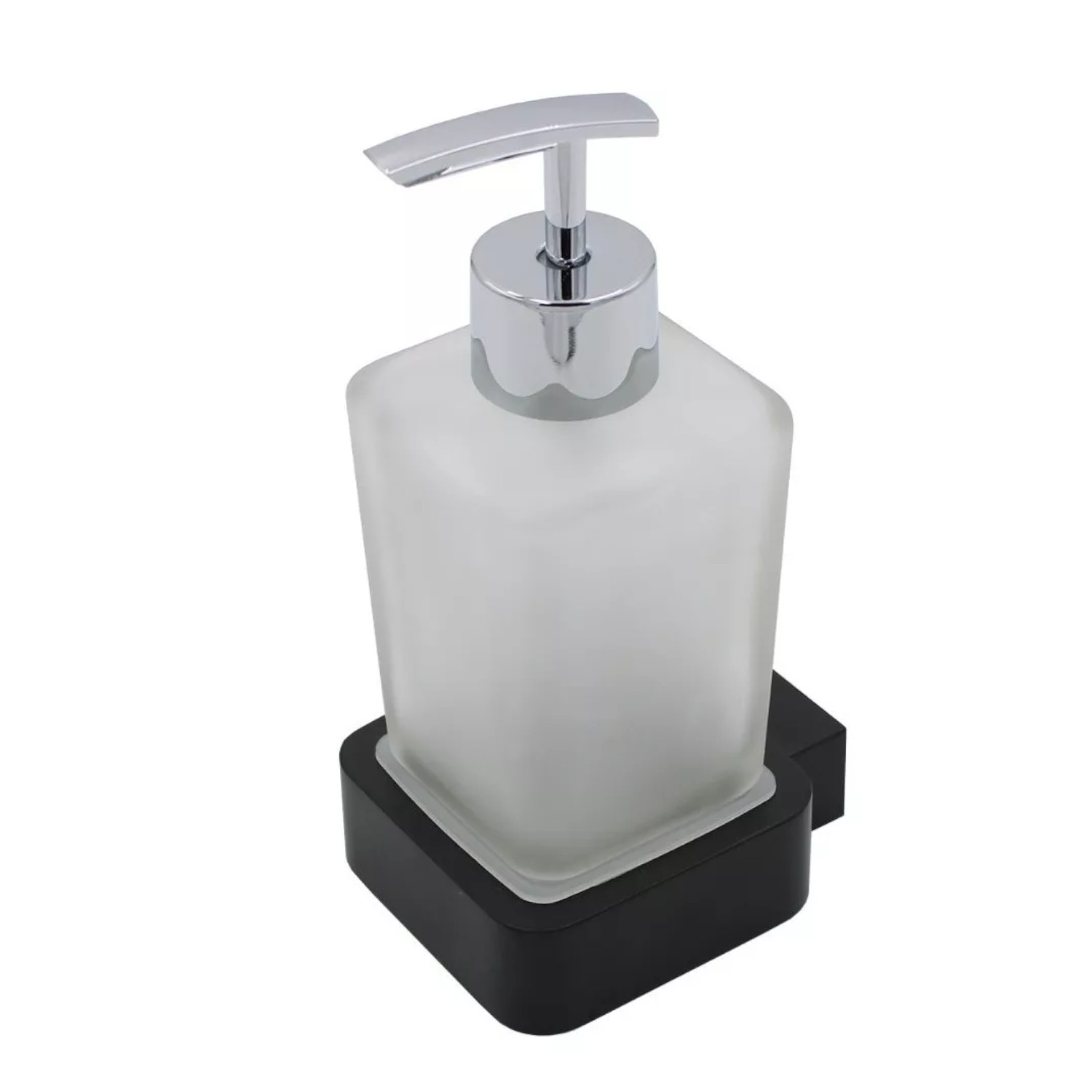Dispensador De Jabón Líquido Baño Negro Mate