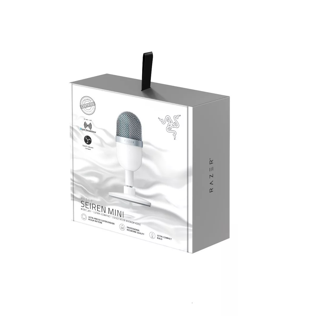 Micrófono Razer Seiren Mini Stream Podcast Blanco Mercurio