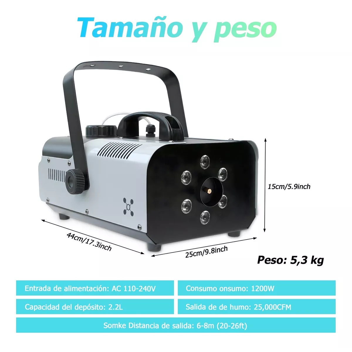Maquina De Humo 1200w Control Alambrico/inalambrico