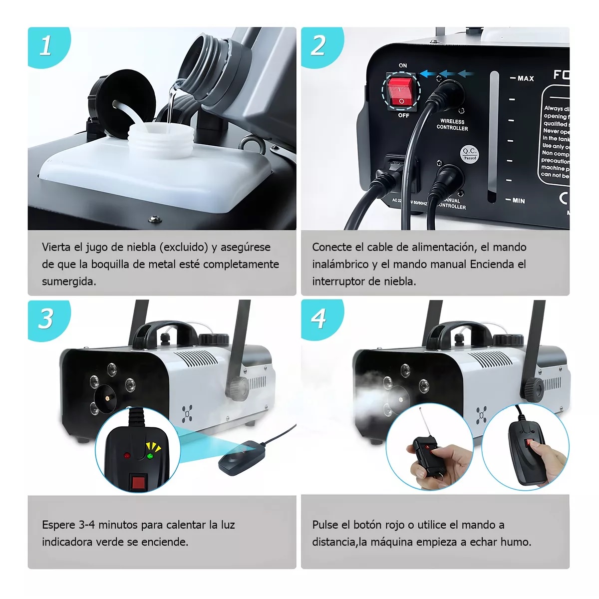 Maquina De Humo 1200w Control Alambrico/inalambrico