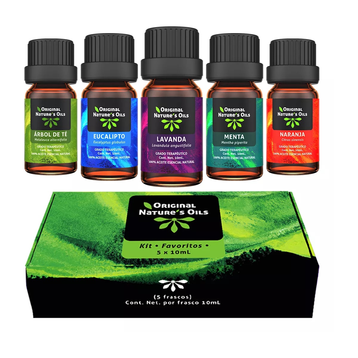 Kit De 5 Aceites Esenciales Para Difusor Y Aromaterapia Original