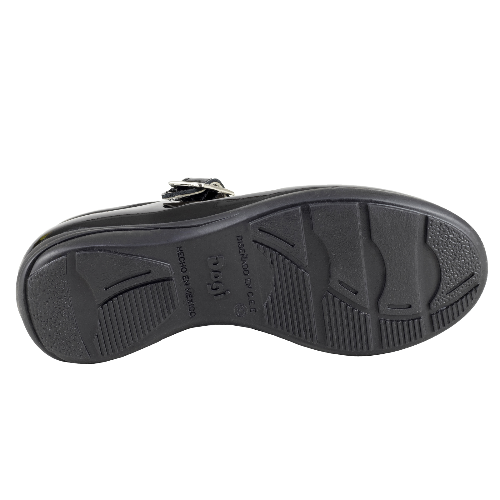 Zapato Escolar Charol Negro Piel Dogi De Niña E2519 18-21,5