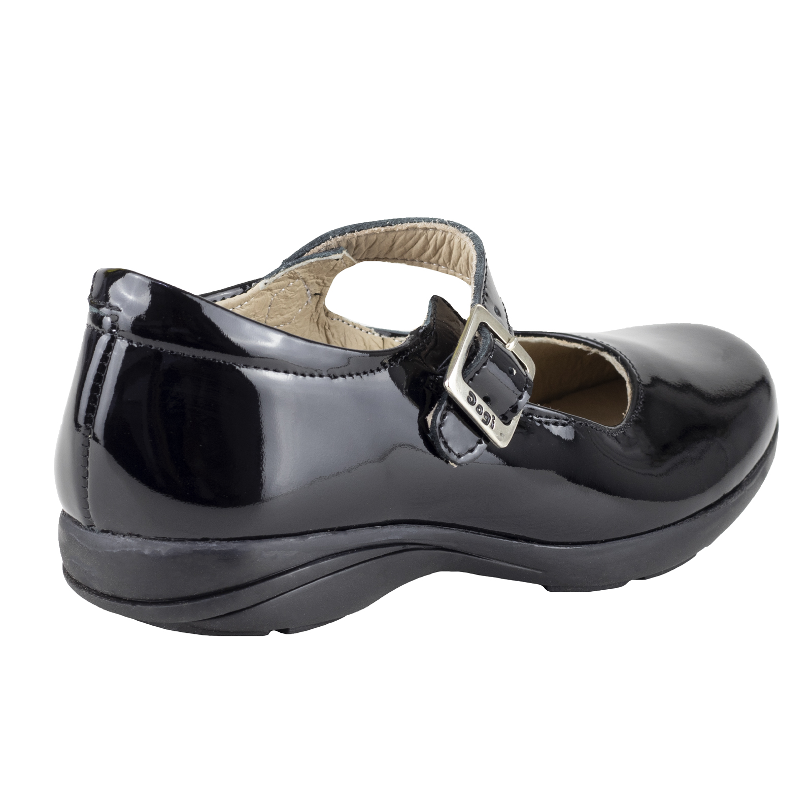 Zapatos Dogi Para Niña De Charol Escolares E2516 Negro Comodo