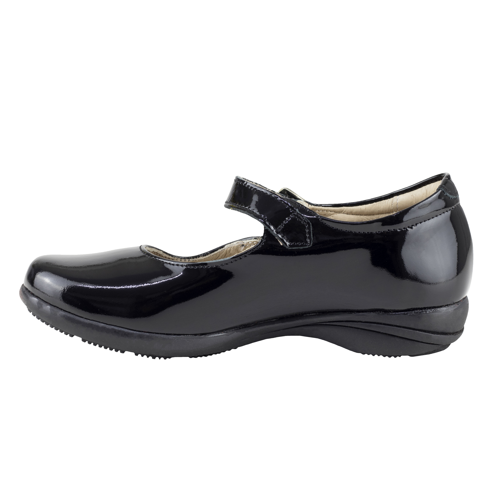 Zapatos Dogi Para Niña De Charol Escolares E2516 Negro Comodo