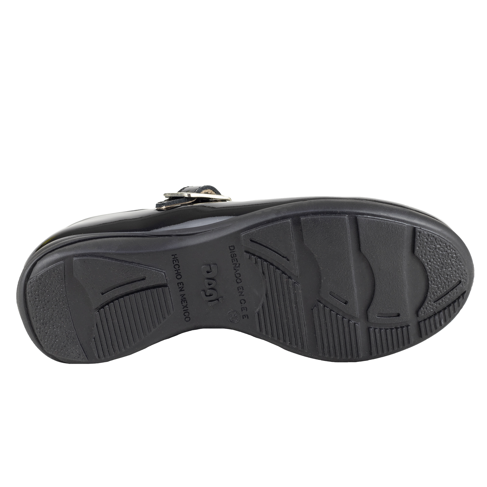 Zapatos Dogi Para Niña De Charol Escolares E2516 Negro Comodo