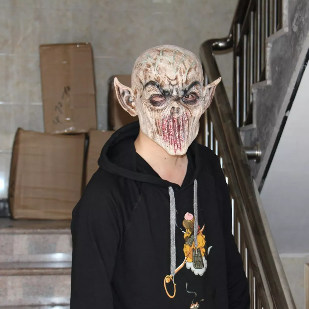 Máscara Látex Vampiro Terror Para Halloween Cosplay Disfraz