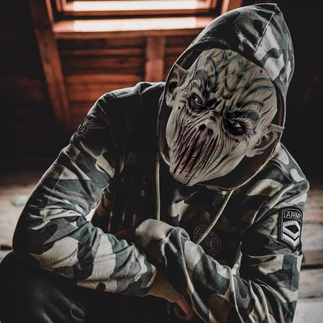 Máscara Látex Vampiro Terror Para Halloween Cosplay Disfraz