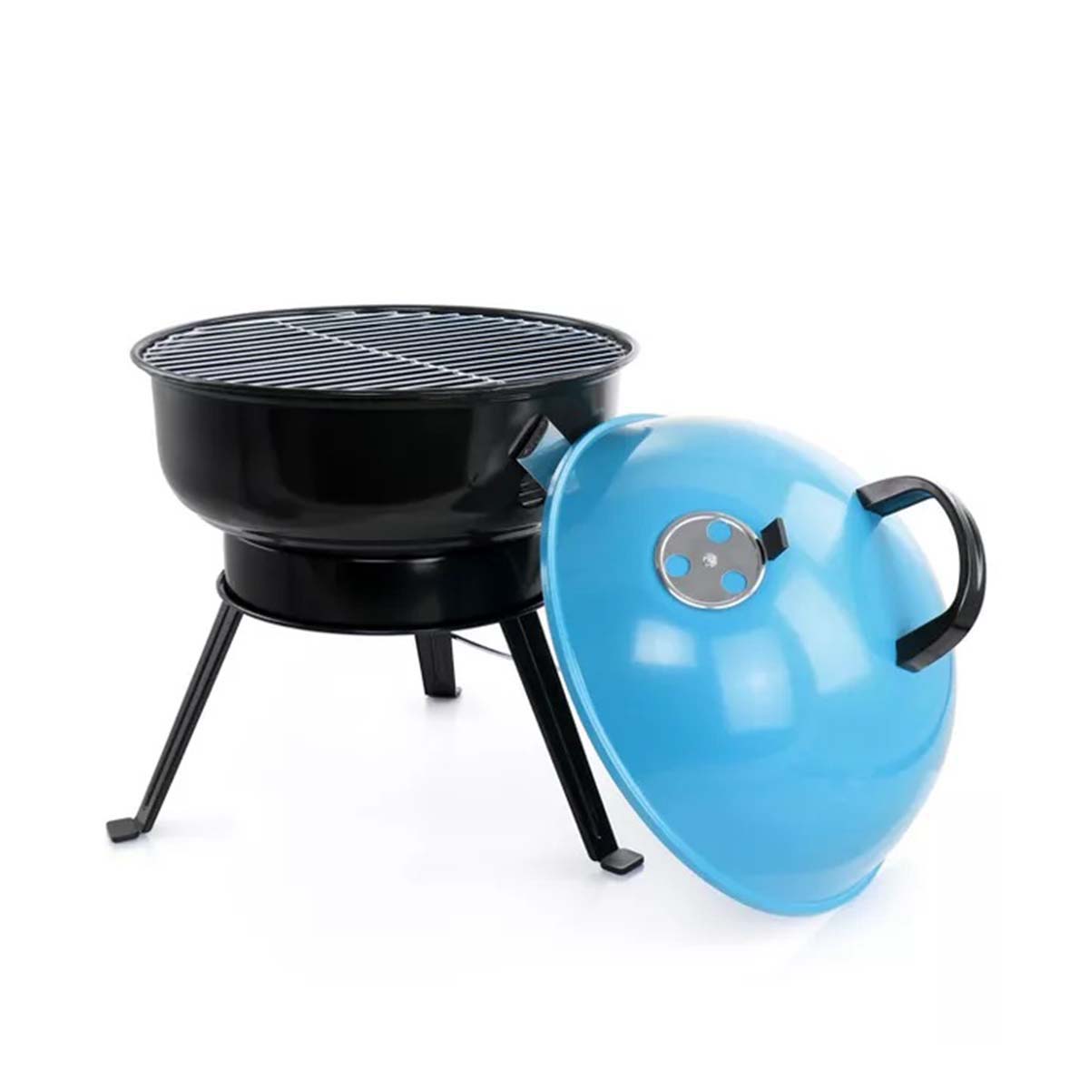 ASADOR PORTATIL TAPA AZUL 36CM GIBSON HOME FIREBLUE