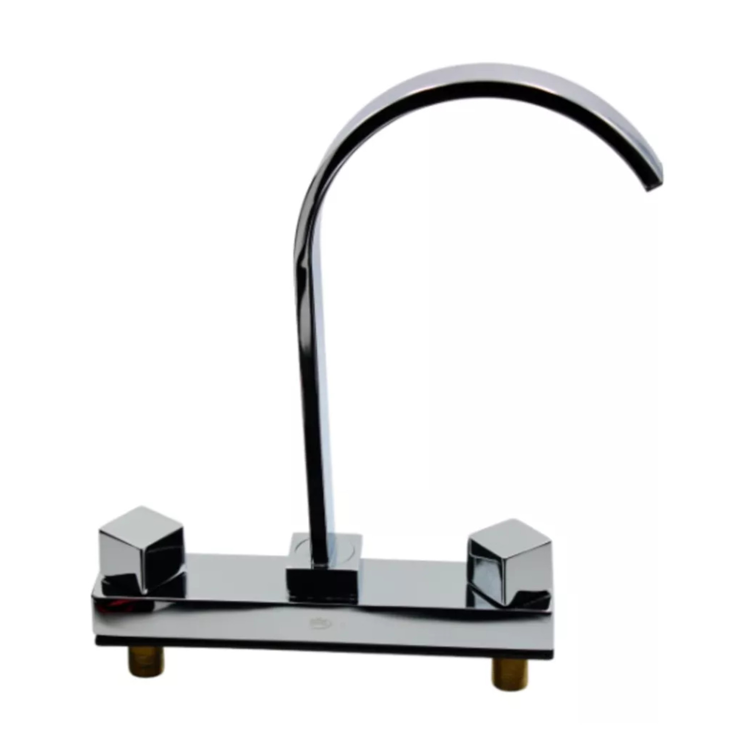Llave Mezcladora Fregadero O Tarja Cocina Alfa Acero Inoxidable Cromada Manerales Cuadrados