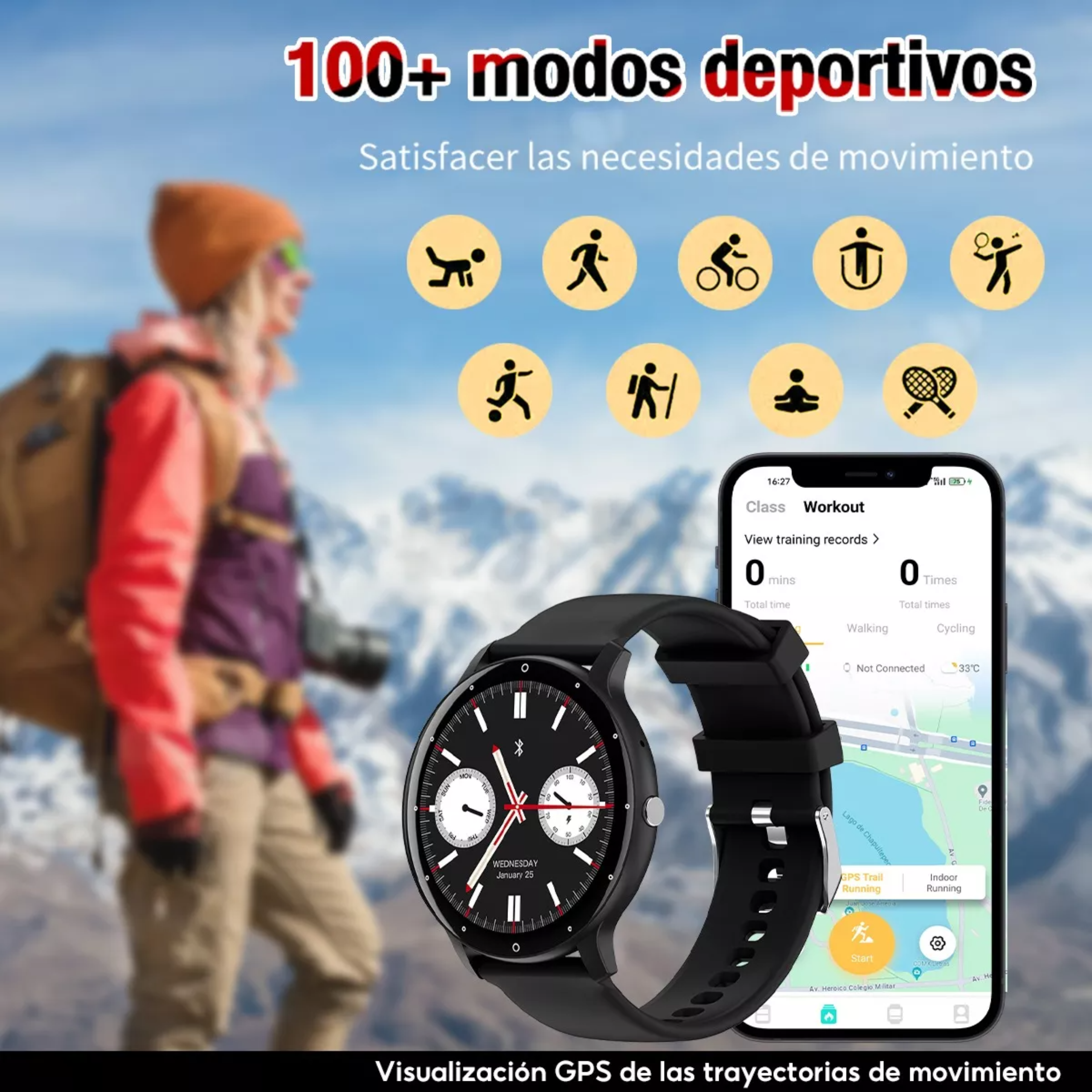 Reloj Inteligente Deportivo Skmei B50p Smartwatch Bluetooth