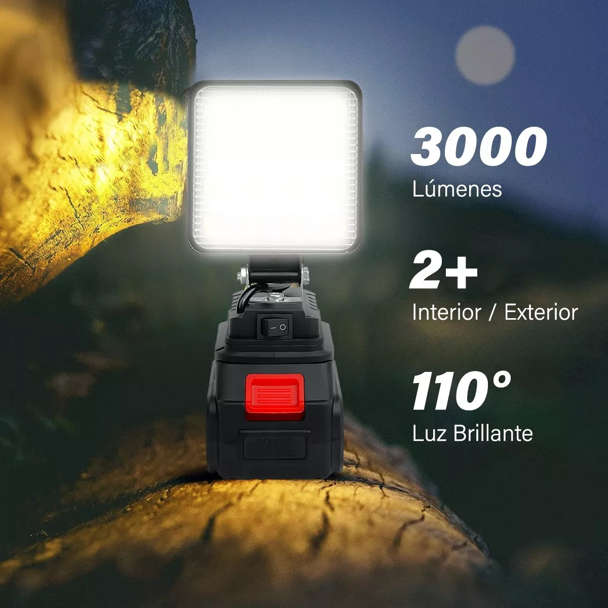 Linterna Lamparas Led Recargable Luz Trabajo Y Camping 