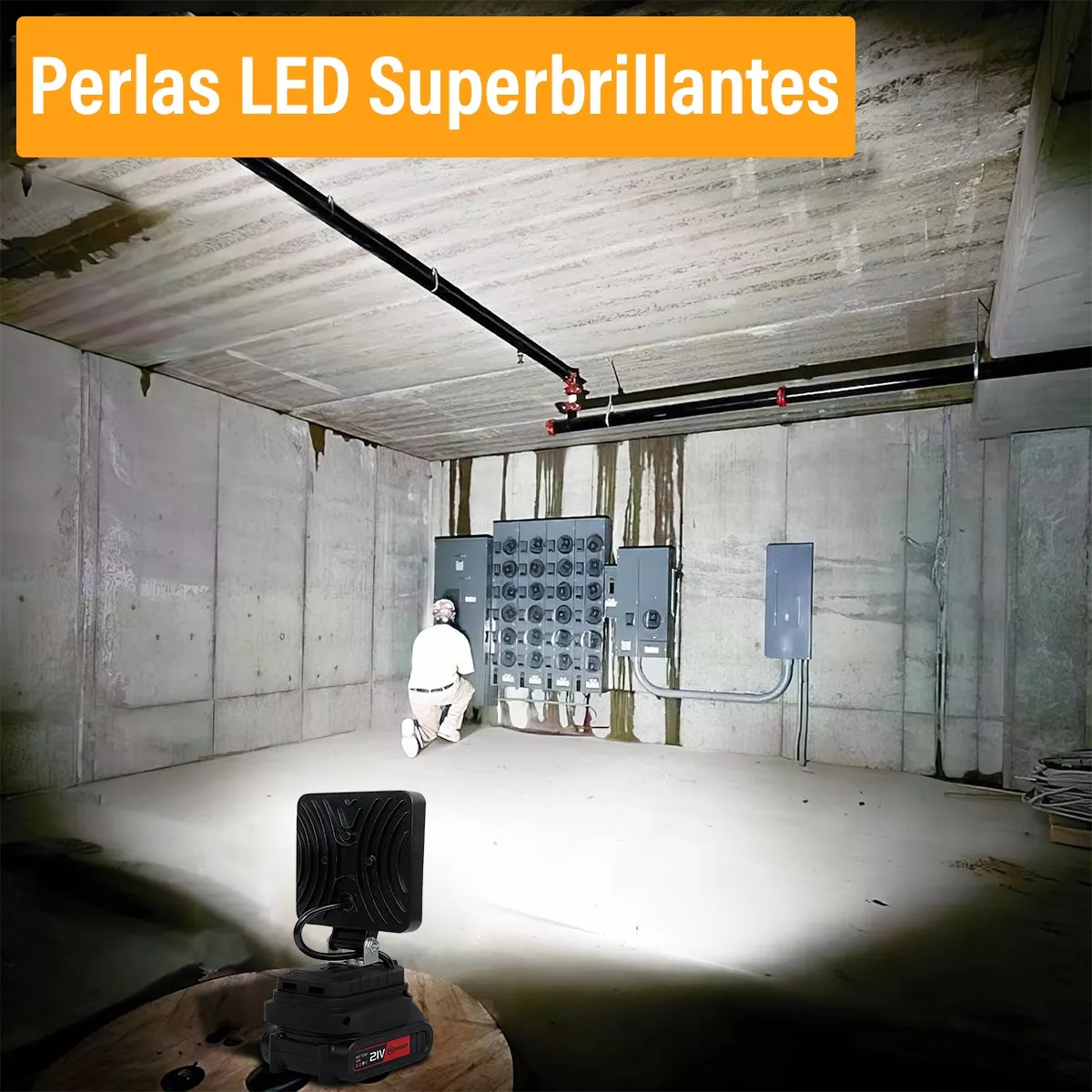 Linterna Lamparas Led Recargable Luz Trabajo Y Camping 