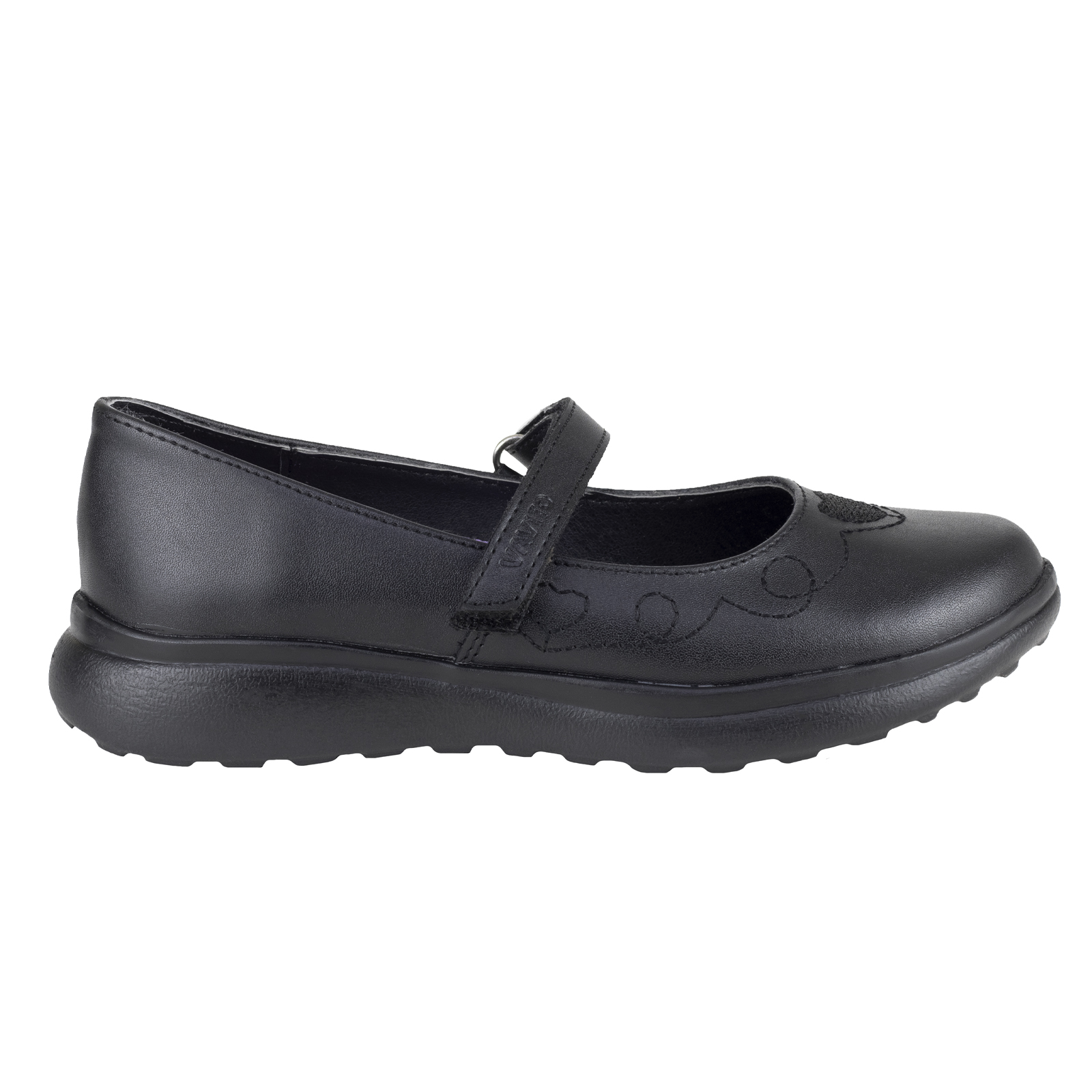 Zapato Escolar Vavito Niña 760005 Piel Negro Extra Livianos