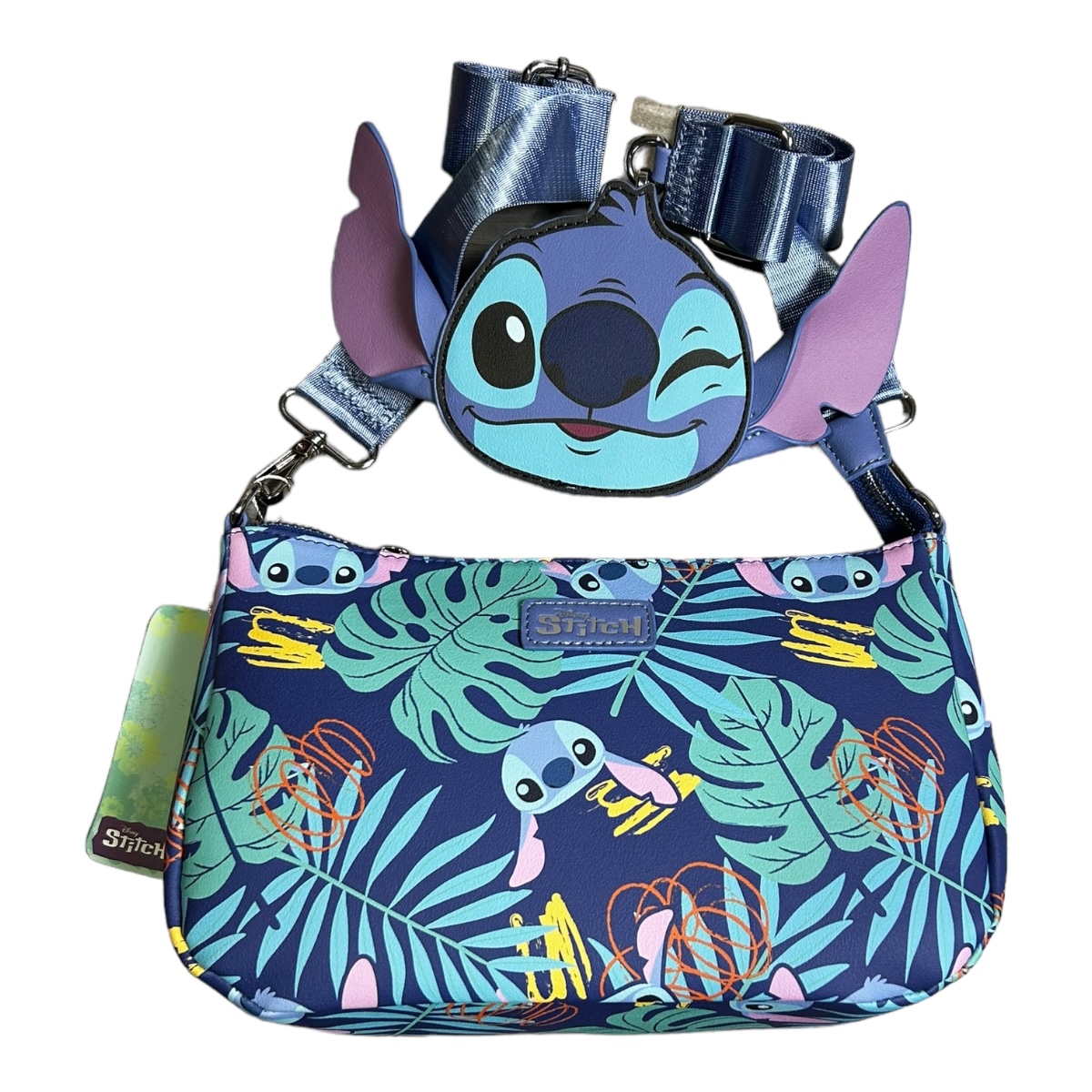 Bolsa Con Monedero Mujer Diseño De Stitch Disney Original