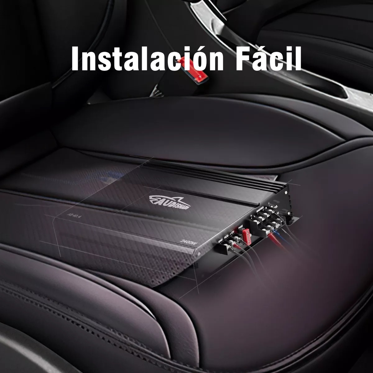 Amplificador De Audio Para Auto 4 Canales Audishako40.4