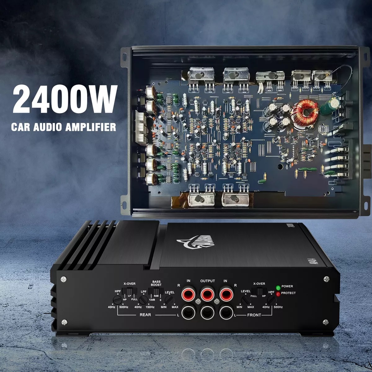 Amplificador De Audio Para Auto 4 Canales Audishako40.4