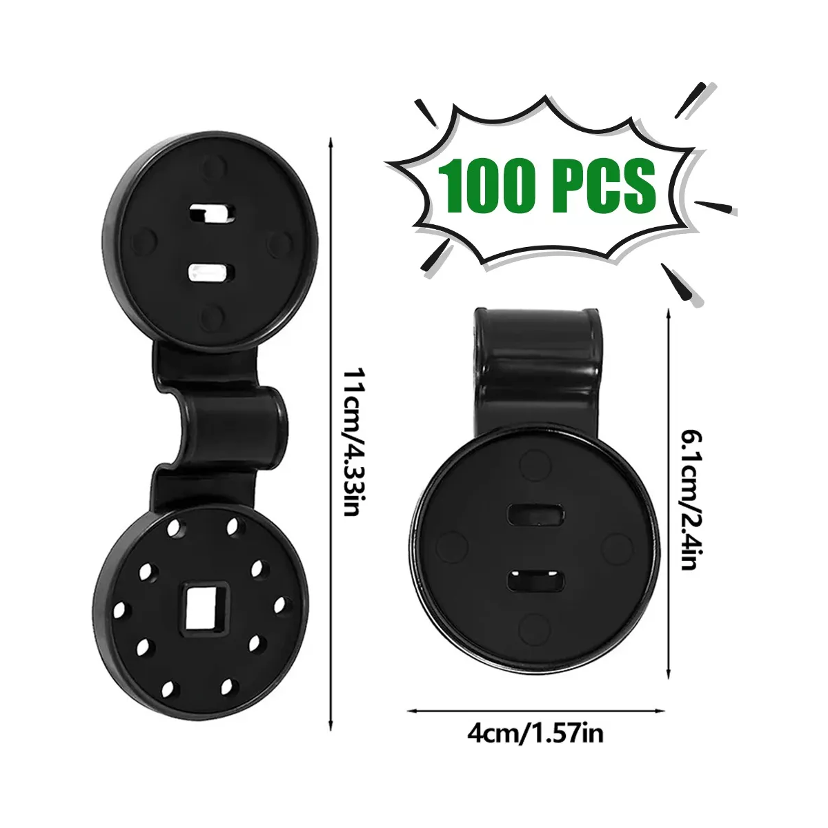 Set 100 Piezas Ojillo Para Malla Sombra Sujetador Plástico