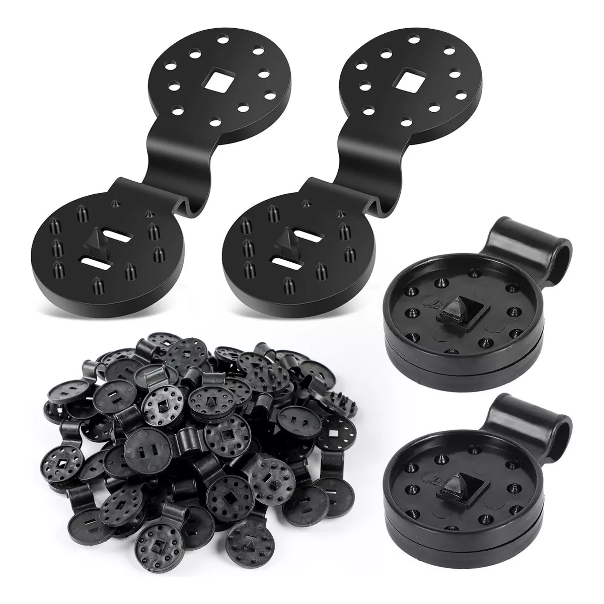 Set 100 Piezas Ojillo Para Malla Sombra Sujetador Plástico