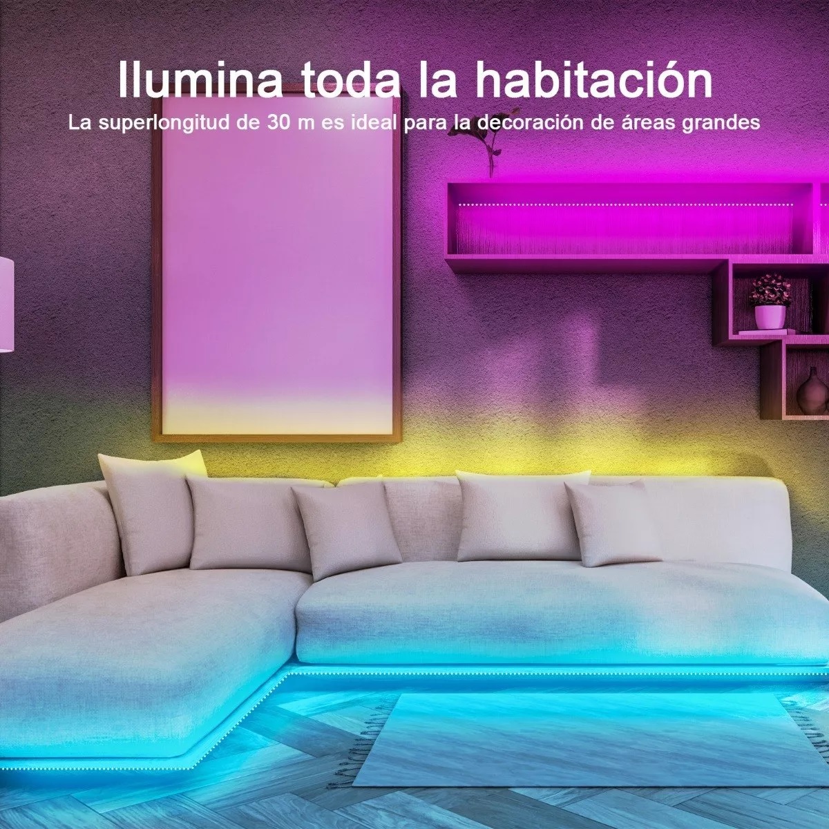 Tira De Luces Led Bluetooth 30m Rgb Luces Led Para Cuarto