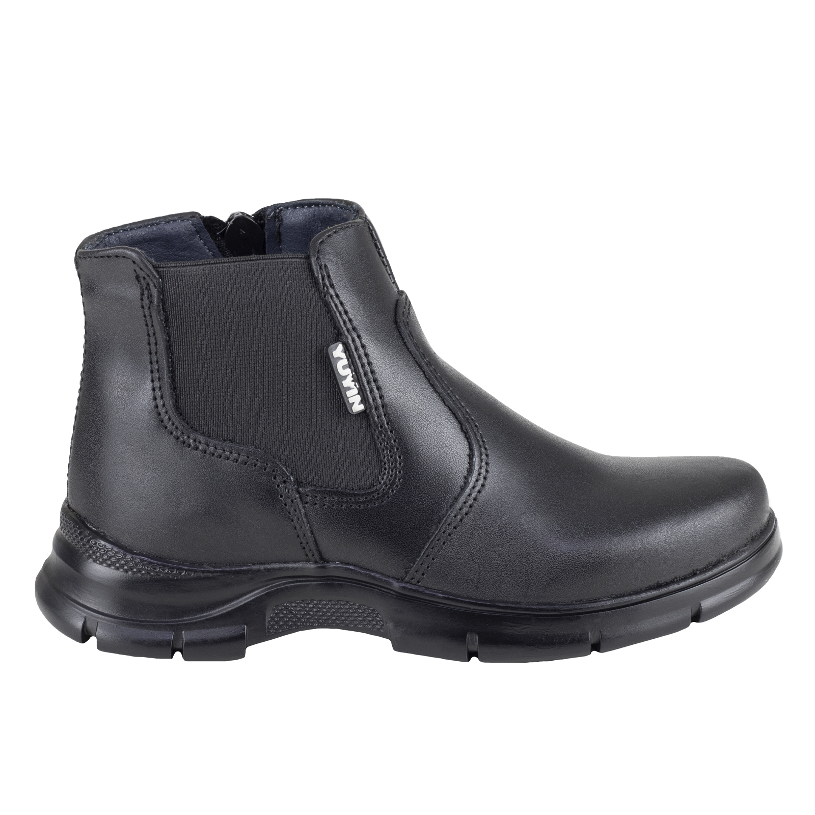Botin Negro Chelsea De Niño Escolar Yuyin 23272 Negro Cierre