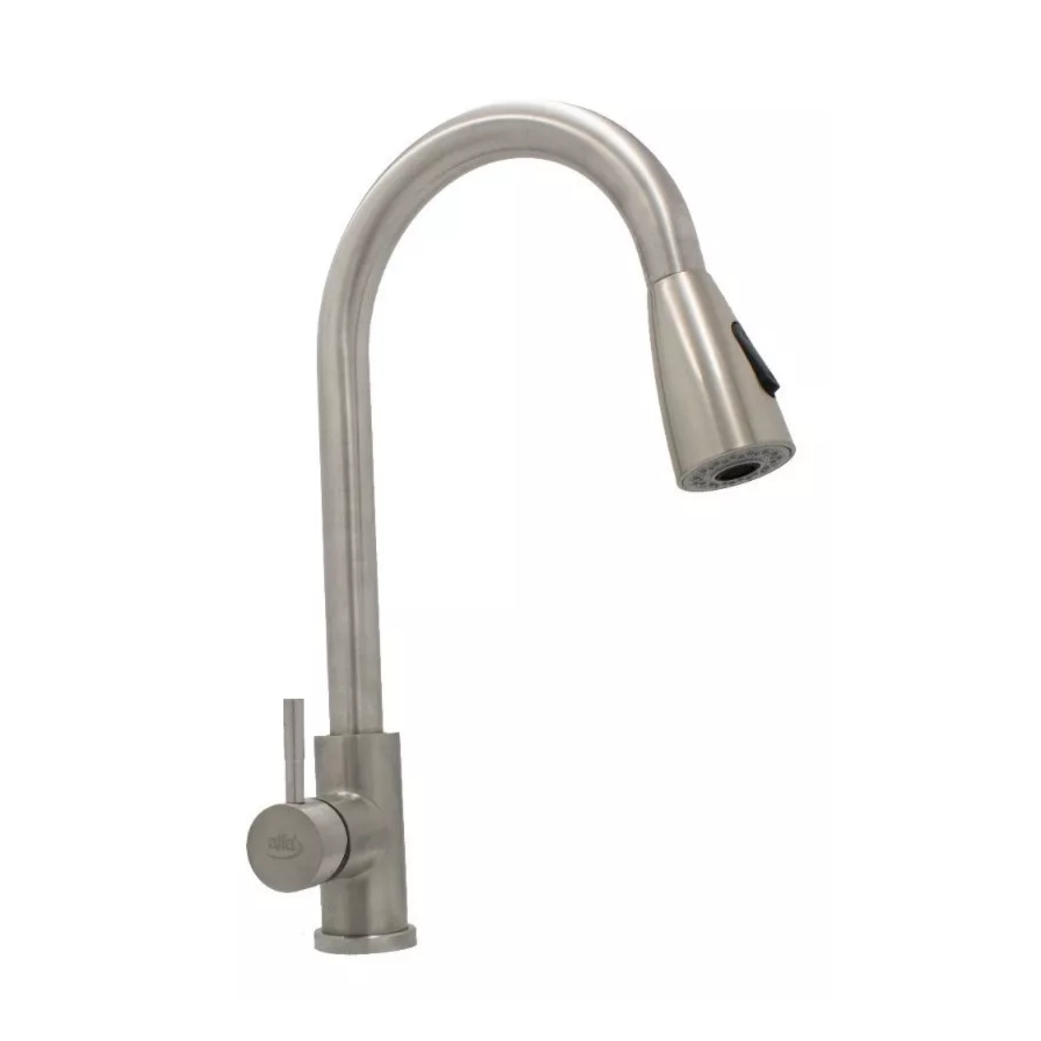 Llave Monomando Fregadero O Tarja Cocina Retráctil Alfa Acero Inoxidable 304 Satinado 2 Funciones.