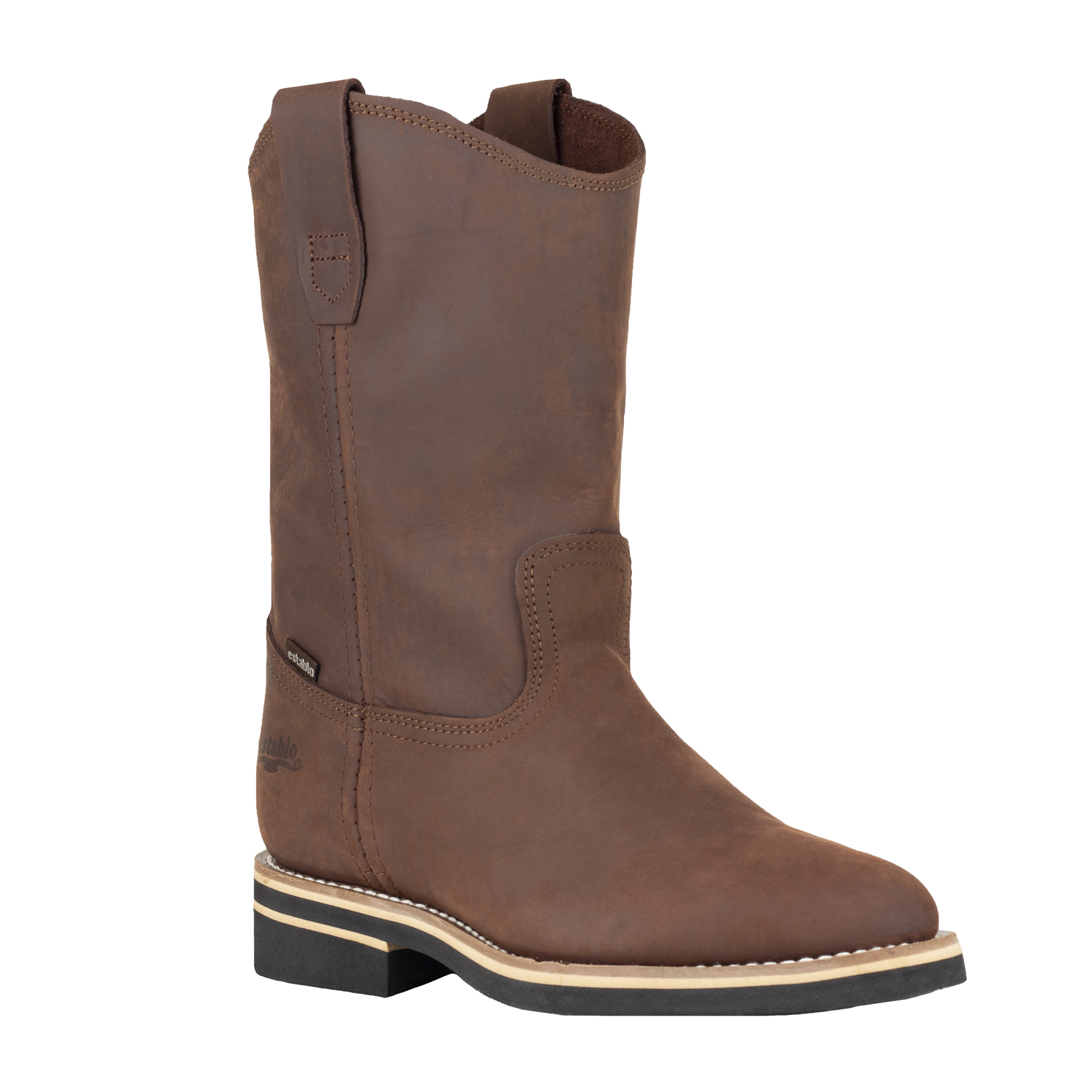 Botas Vaqueras Caballero Establo 592 Crazy Café Premium Piel