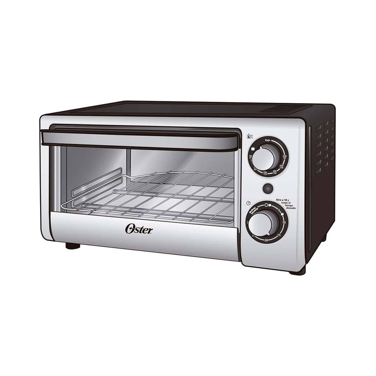 [TSSTTV10LTB1MX] HORNO TOSTADOR 4 REBANADAS PLATA OSTER