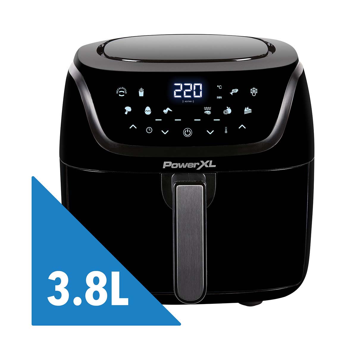 FREIDORA DE AIRE POWERXL DIGITAL COCCIÓN EN 2 NIVELES 10 FUNCIONES 3.8L AF-E4001-LA