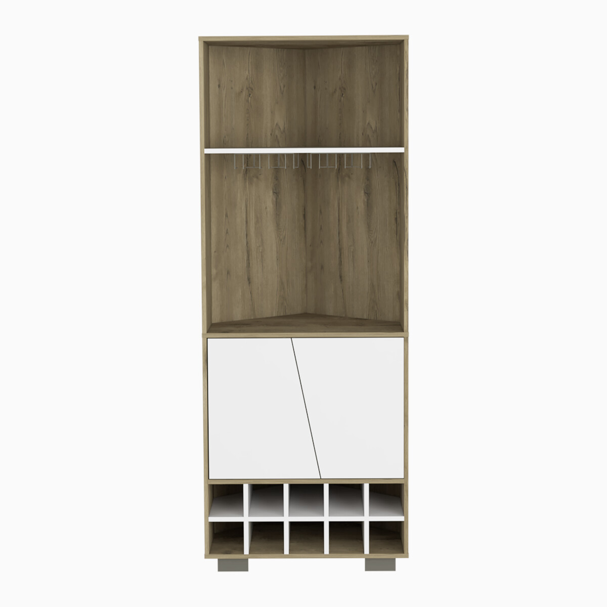 Mueble de Bar esquinero armable modelo Fraktal marca Deicsa
