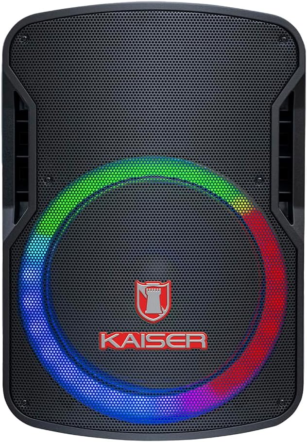 Mitzu BAFLE Profesional KSR 15" 26,900 W PMPO con Stand y Micrófono Alámbrico