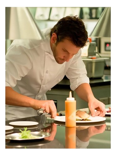 Pinza De Precisión Para Chef O Para Emplatar Plata 