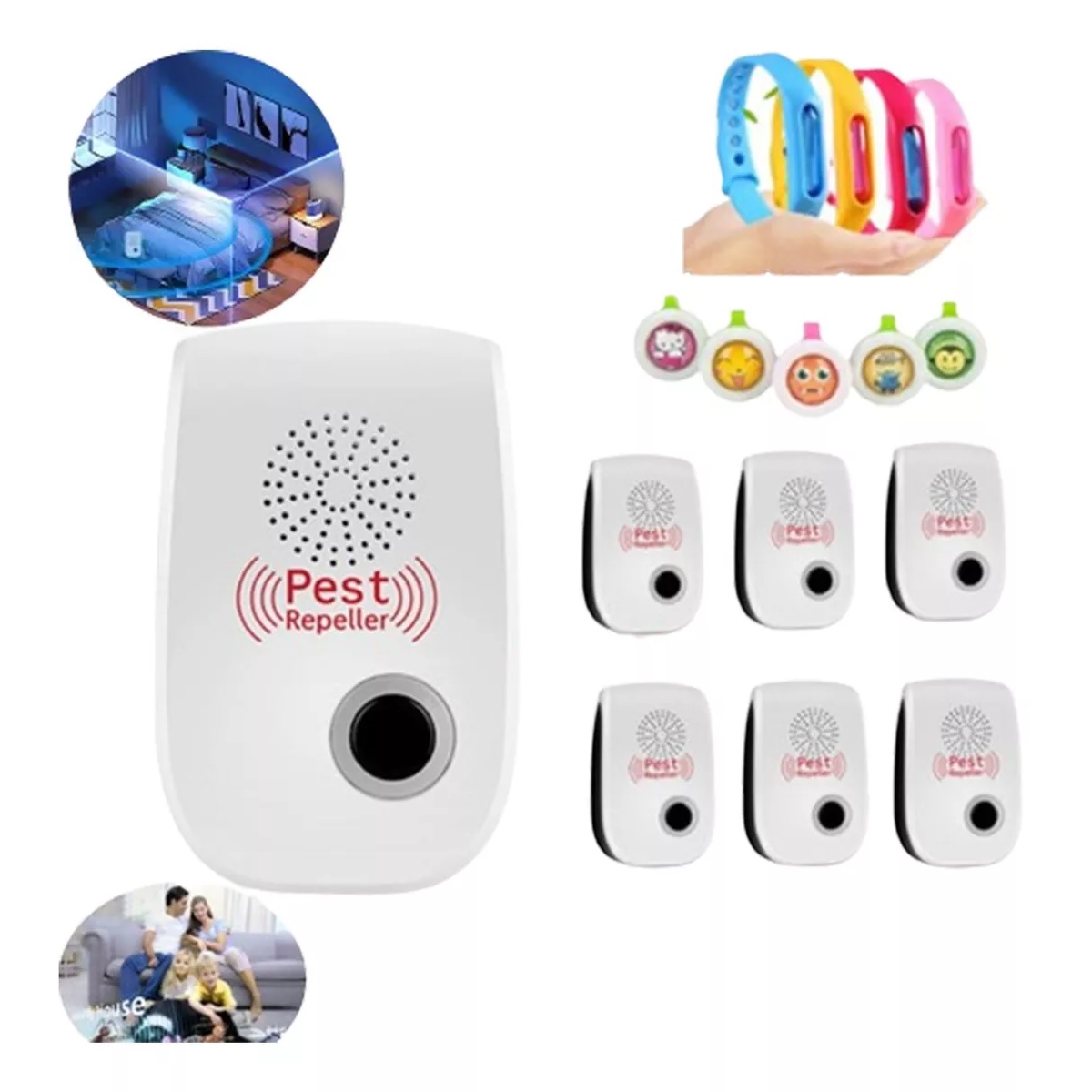 Repelentes Electrónicos Ultrasónicos Para Plagas 6 Pcs