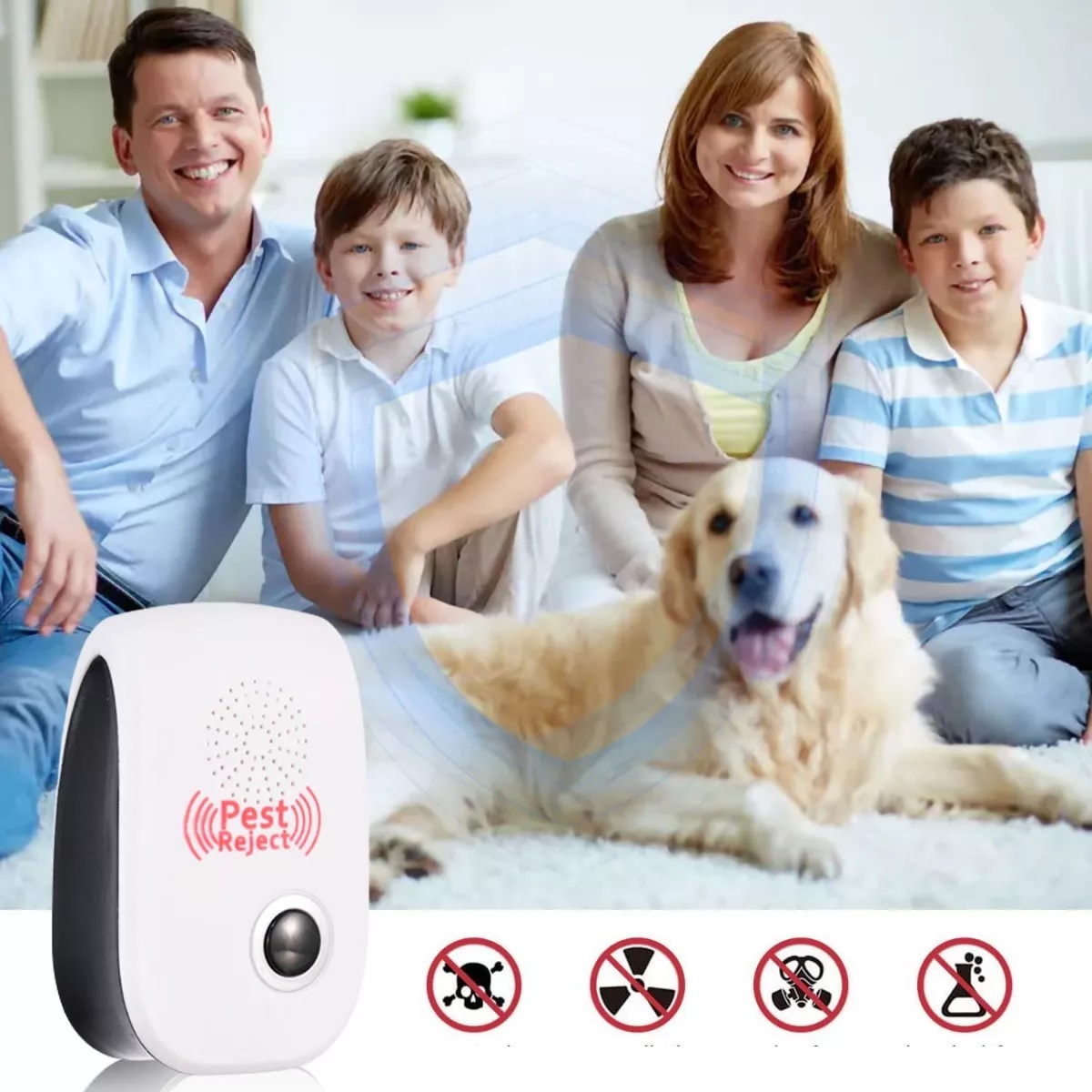 Repelentes Electrónicos Ultrasónicos Para Plagas 6 Pcs
