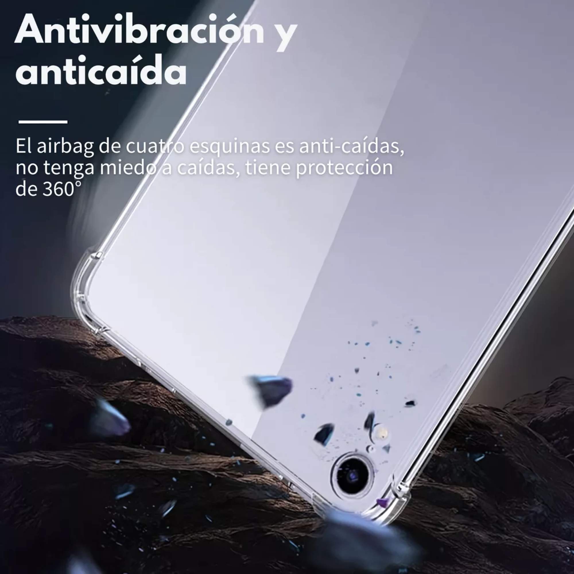Kit Funda Case Transparente Uso Rudo + Mica Papel Para iPad mini 6 8.3